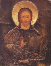 Спаситель. Икона деисусного чина из келлии преподобного Серафима, переданная батюшкой в благословение Мельничной общине