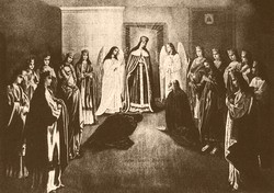 Посещение Царицей Небесной о.Серафима в 1831 году в день Благовещения